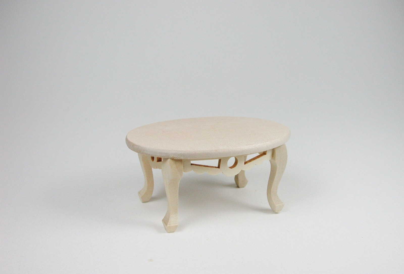 Tisch oval Couchtisch 1:12 Miniatur