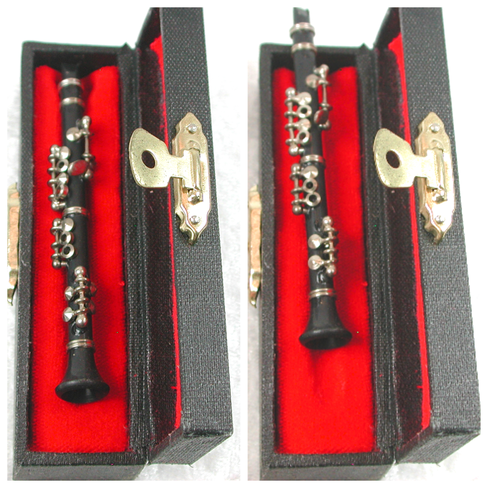 Klarinette in Miniatur 1.12 Blasinstrument mit Koffer 3