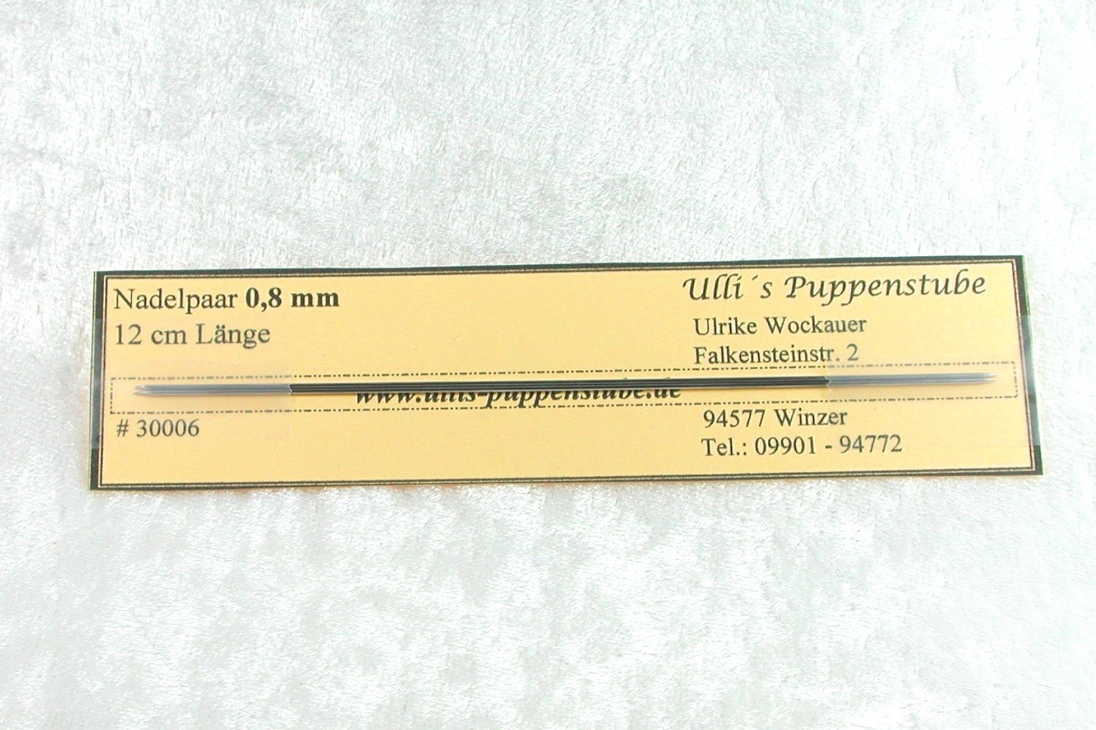 1 Paar Stricknadel in 05 mm 06 mm 08 mm 1mm Länge 12 cm Mini Strickzubehör Dünne Stricknadel