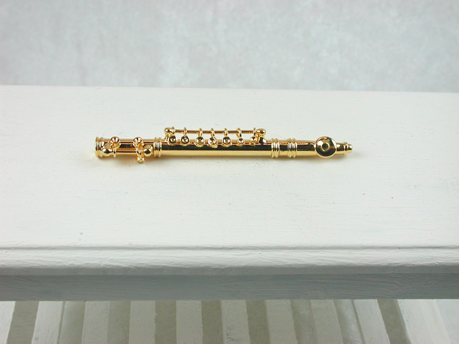 Querflöte Blasinstrument in Miniatur 1:12