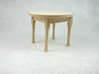 Tisch mit Runder Platte 1:12 Miniatur
