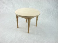 Tisch mit Runder Platte 1:12 Miniatur 6