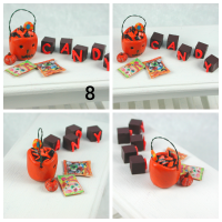 Candy Süßigkeiten Set , Halloweendekoration in 1:12 für das Puppenhaus in Miniature 8