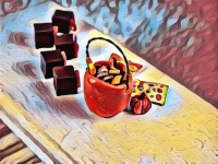 Candy Süßigkeiten Set , Halloweendekoration in 1:12 für das Puppenhaus in Miniature 10
