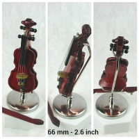 Geige Musikinstrument, Violine in Miniatur 1zu12