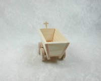 Holzwagen, Handwagen, Handkarre in Miniatur für das Puppenhaus 5