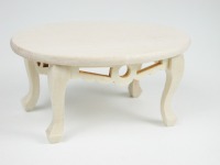 Tisch oval, Couchtisch 1:12 Miniatur 4
