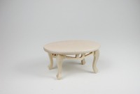 Tisch oval, Couchtisch 1:12 Miniatur
