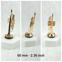 Trompete in Miniatur 1:12 Musikinstrument