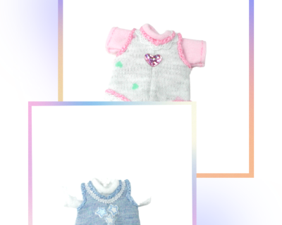 Body mit Hemdchen für das Baby Kleidung Maßstab 1:12 - Puppenhauszubehör Puppenstubenzubehör