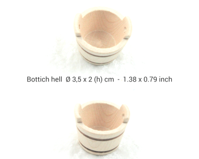 5 x Mini Schüssel Bottich Schale Miniatur Geschirr für Puppenstube  D 2,2 cm 