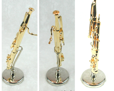 Fagott in Miniatur 1:12 Musikinstrument - Saxophonunterricht Saxophonlessons Puppenhauszubehör