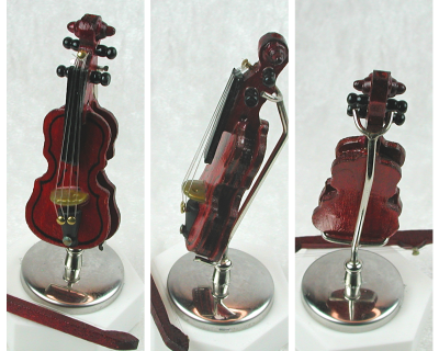 Geige Musikinstrument, Violine in Miniatur 1zu12 - Geige spielen, Geige Noten, Geige kaufen, Geige