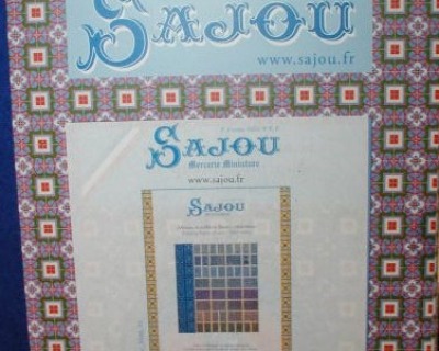 Sajou-Miniatur-Kurzwaren Sajou-Alben Blaue Serie Bastelkit aus Papier für die Puppenstube Dollhouse Miniatures