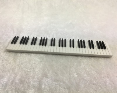 Keyboard Puppenstube Miniatur schwarz mit Koffer E-Piano 