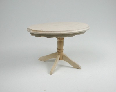 Tisch Oval 1:12 Miniatur