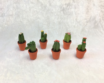 Kaktus Kakteen für die Puppenstube - Puppenhauszubehör Puppenstubenzubehör Puppenhausmöbel