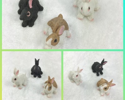 Kaninchen - Puppenhauszubehör Puppenstubenzubehör Puppenhausmöbel Puppenstubenmöbel
