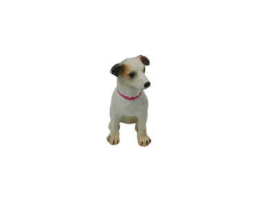 Parson Russel Terrier in Miniature - Puppenhauszubehör, Puppenstubenzubehör, Puppenhausmöbel,