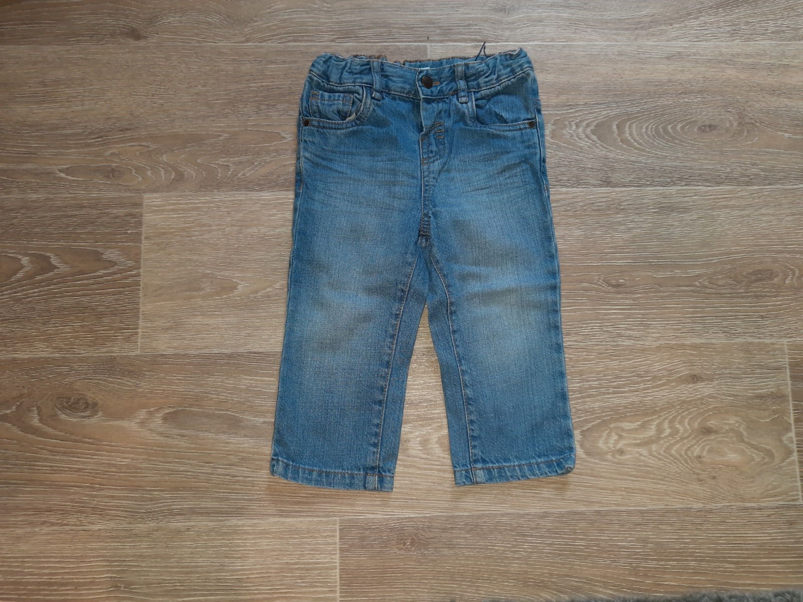 Second Hand Jeans mit verstellbarem Bauchbund Gr. 86 Babyclub