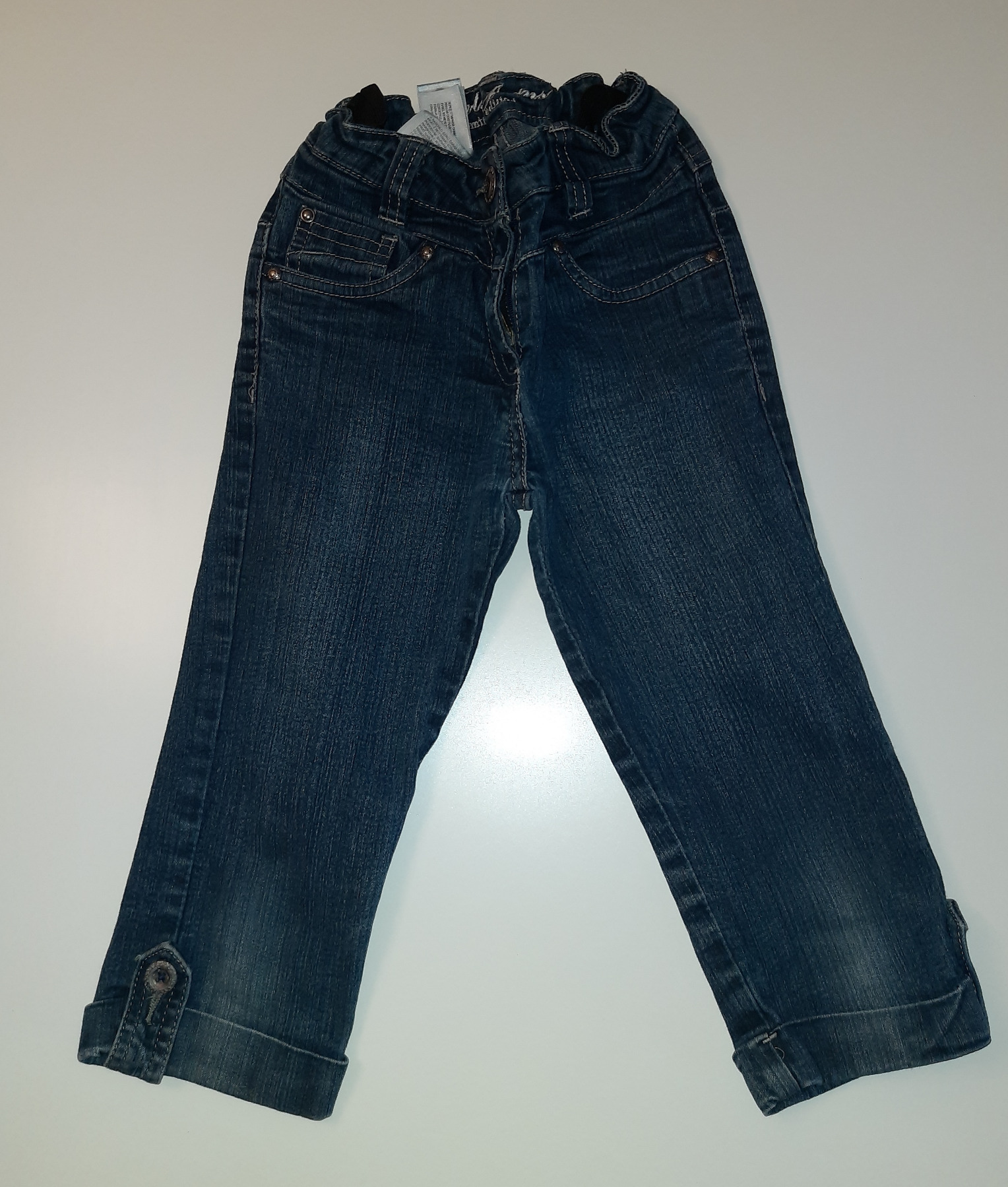 Second Hand 3/4 Jeans mit verstellbarem Bund Gr. 140 C&amp;A