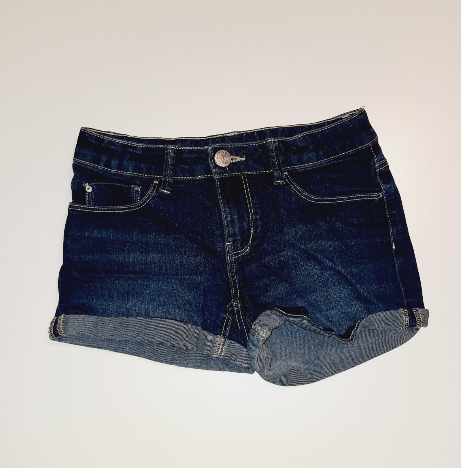 Second Hand kurze Hose Jeans mit verstellbarem Bund Gr. 146 C&amp;A