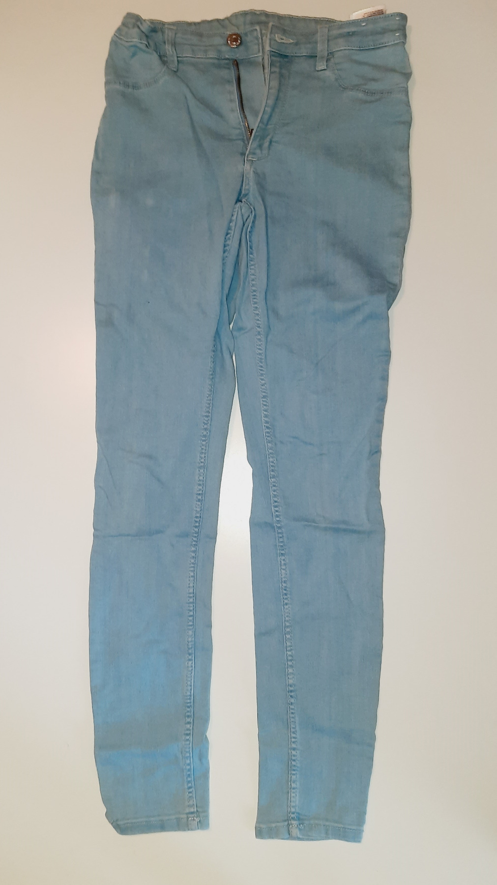 Second Hand Skinny Jeans mit verstellbarem Bund Gr. 152 H&amp;M