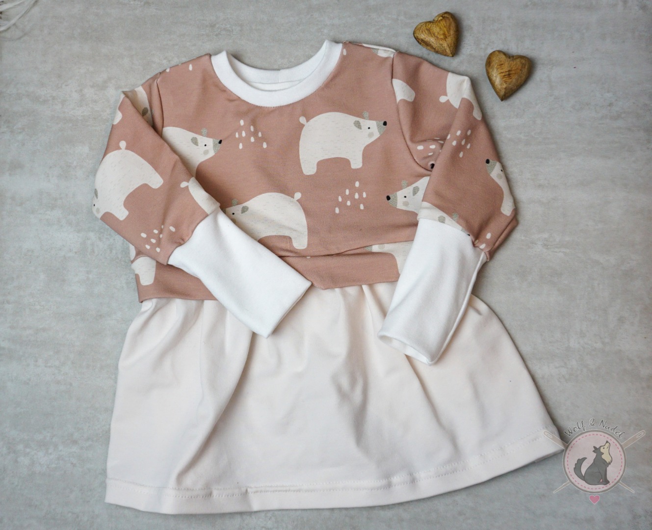 Sofortkauf Handmade Girlysweater Eisbär Gr 80 von Wolf & Nadel