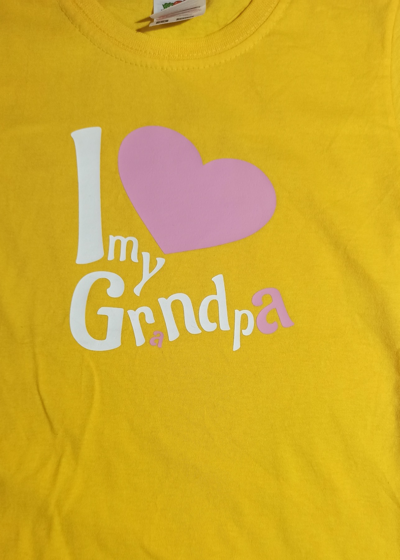Bedrucktes T-Shirt für Mädchen I love my Grandpa Gr 104 2