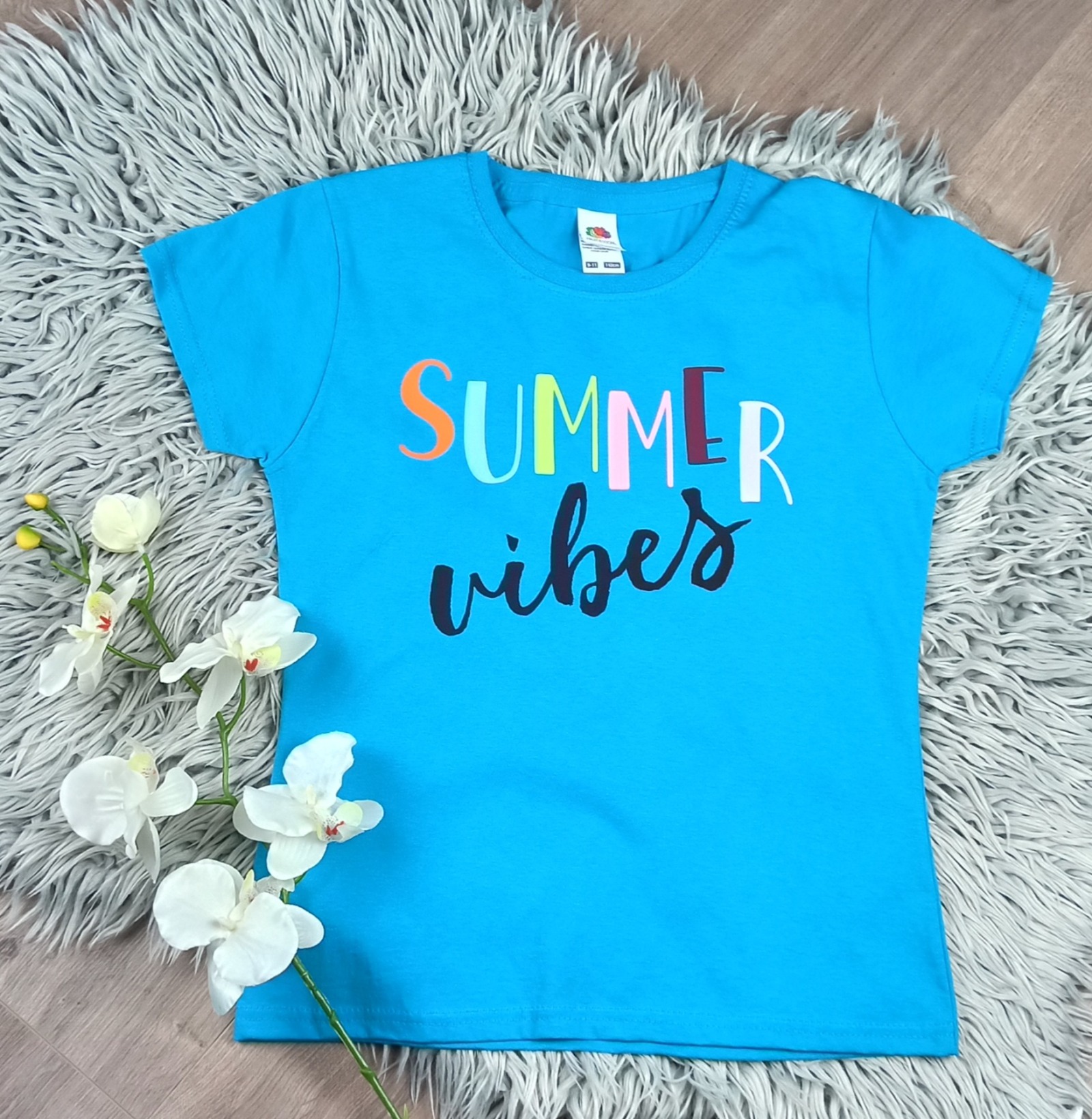 Sofortkauf bedrucktes T-Shirt für Mädchen summer vibes Gr 140