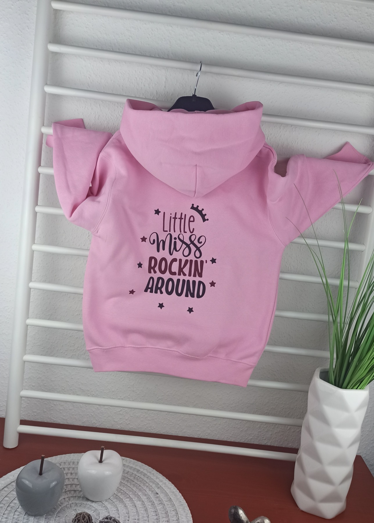 Sofortkauf bedruckter Hoodie in rosa für Mädchen Little Miss Gr 116