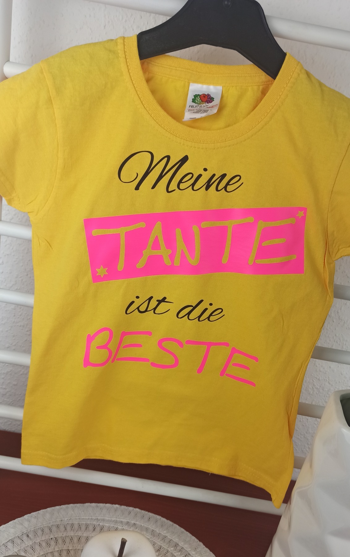 Sofortkauf bedrucktes T-Shirt für Mädchen Meine Tante ist die Beste Gr 116 2