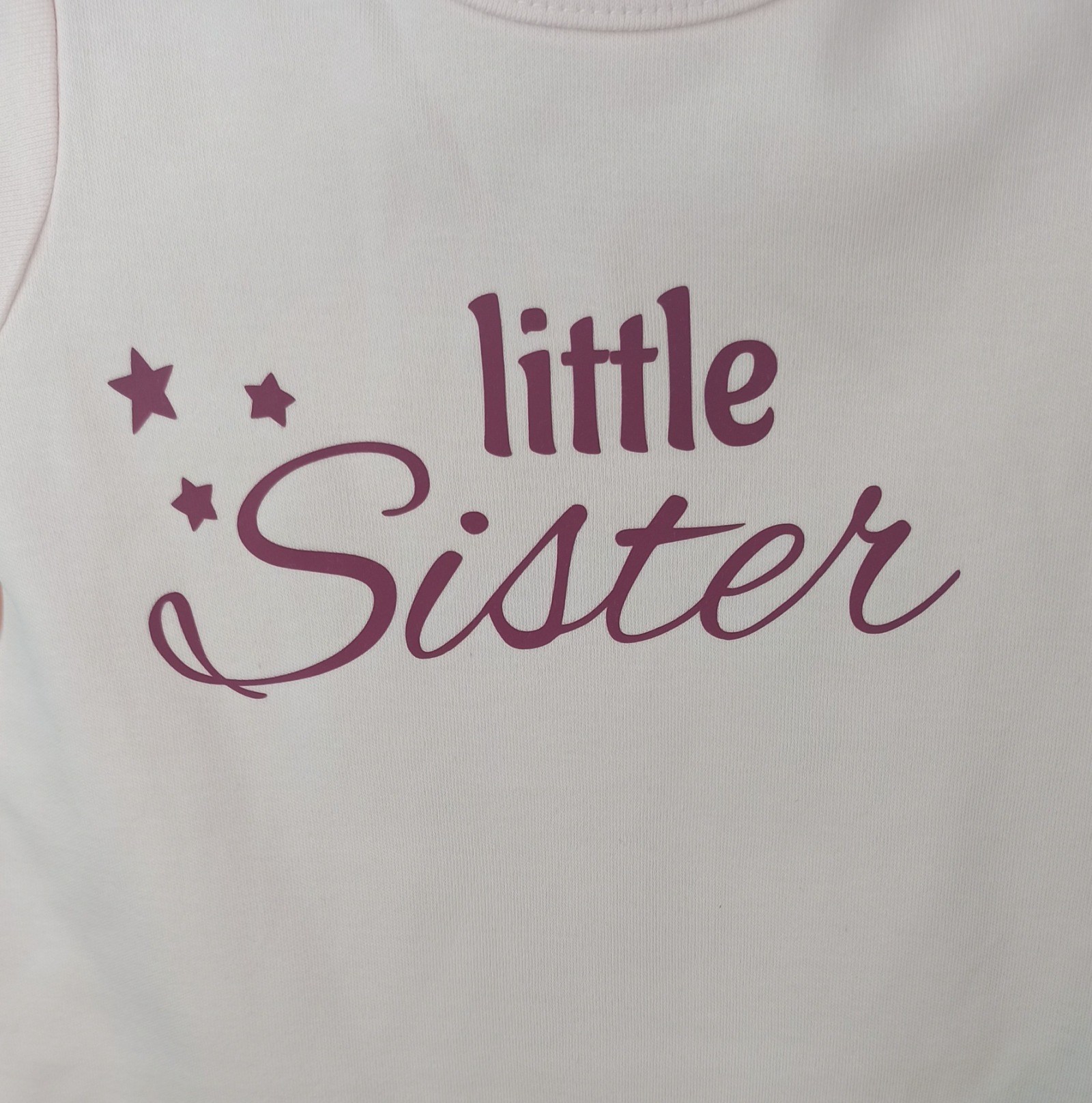 Kauf auf Bestellung bedruckter Body pale pink für Kinder little Sister 0-18 Monate 3