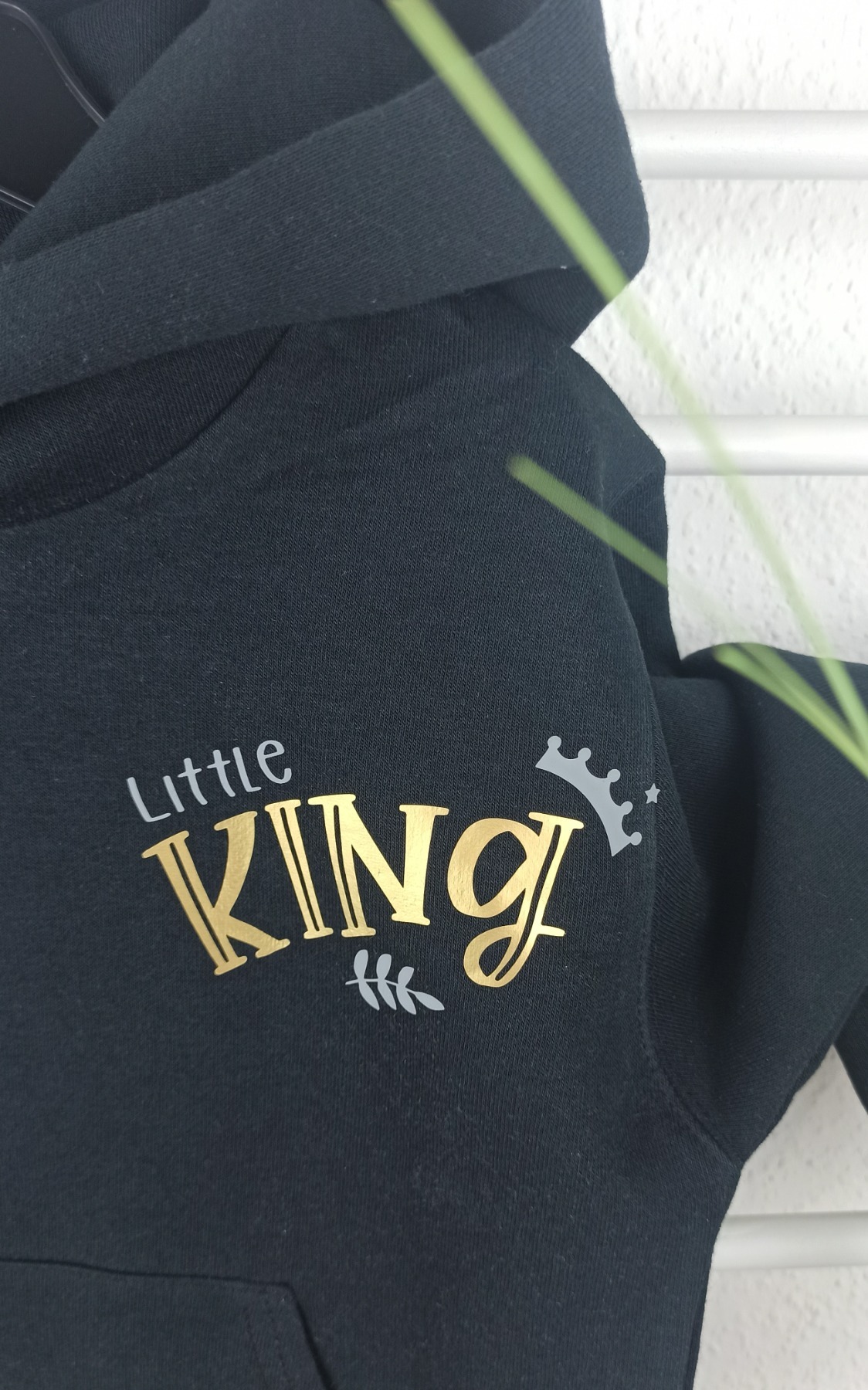 Sofortkauf bedruckter Hoodie in schwarz für Jungs Little King Gr 116 3