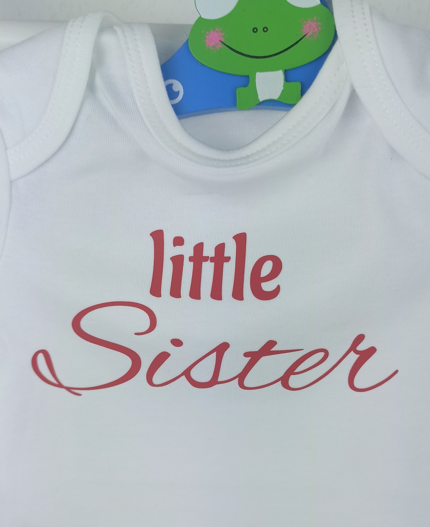 Kauf auf Bestellung bedruckter Body white für Babys little Sister Gr 50-80 Kinderfloh 3