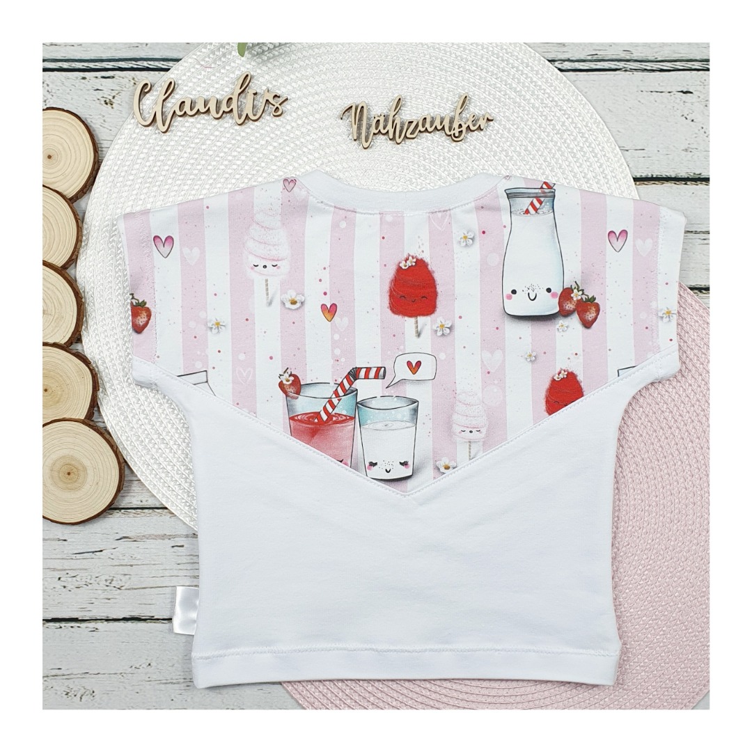 Sofortkauf Handmade Erdbeertraum Short-Louie & Shirt Mogli Gr 80 Claudi s-Nähzauber 2