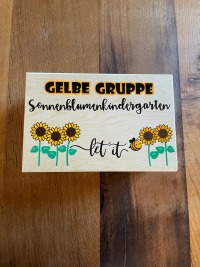 Kauf auf Bestellung Erinnerungskiste Sonnenblumen Zornröschen
