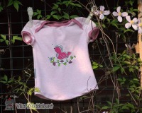 Sofortkauf Handmade Sommer T-Shirt Vögelchen für kleine Mädchen Gr. 92 von Villa Knuddelbunt