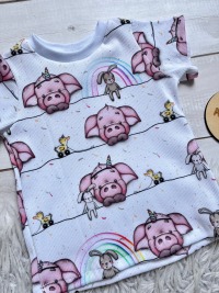 Sofortkauf Handmade T-Shirt Schweinchen Gr. 86 von ay.li.ca 3