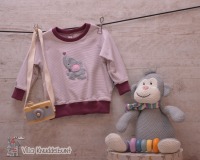 Sofortkauf Handmade Raglan Shirt für Mädchen Süßer Elefant Gr. 68 von Villa Knuddelbunt 3
