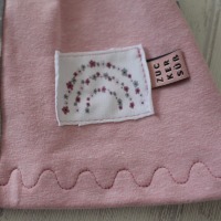 Sofortkauf Handmade Kleid Tunika Häschen grau rosa Gr. 86/92 von NahtRabatz 2