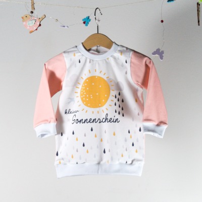 Sofortkauf Handmade Shirt Kleiner Sonnenschein Gr 80 Knopflöchle - Handmade Shirt für Kinder