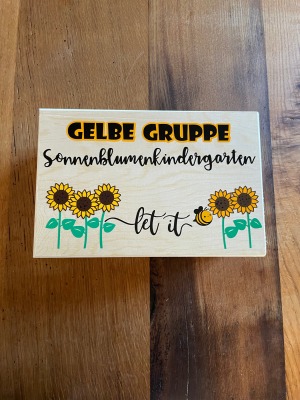 Kauf auf Bestellung Erinnerungskiste Sonnenblumen Zornröschen - Holzkiste als Erinnerung für eine