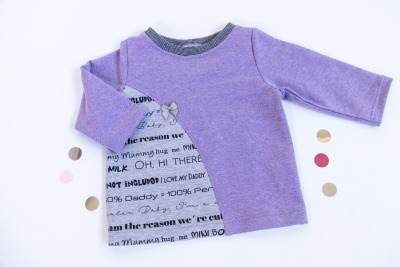 Sofortkauf Handmade Sweatshirt Lila Gr 62 von aprilkleid - Sweatshirt für Kinder