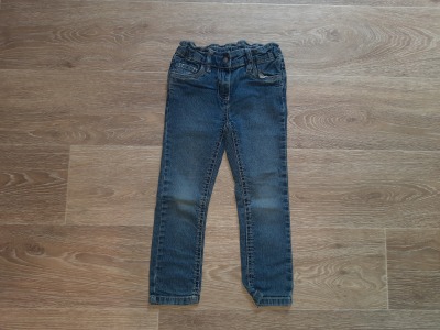 Second Hand Jeanshose mit verstellbaren Bündchen Gr. 98 C&amp;A - Hose blau für Kinder