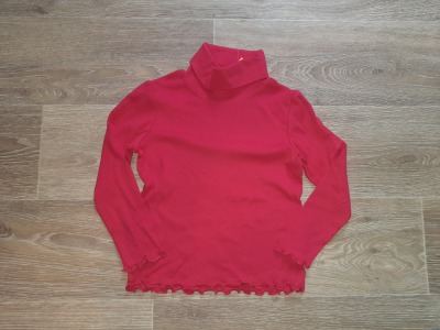 Second Hand Langarmshirt mit Rollkragen Gr. 98/104 lupilu NEU - Langarmshirt pink für Kinder