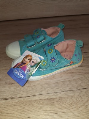 Second Hand Frozen Schuhe mit Klettverschluss Gr. 26 NEU - Schuhe von Anna &amp; Elsa für Kinder