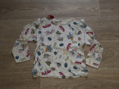 Second Hand Langarmshirt Gr. 98 Zara Baby - Langarmshirt weiß für Kinder