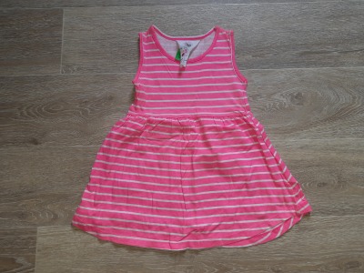 Second Hand Kleid Gr. 98/104 3/4 Jahre Young Dimension - pinkes Kleid für Kinder