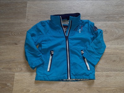 Second Hand Jacke mit Kapuze Gr. 98 Palomino - blaue Jacke für Kinder